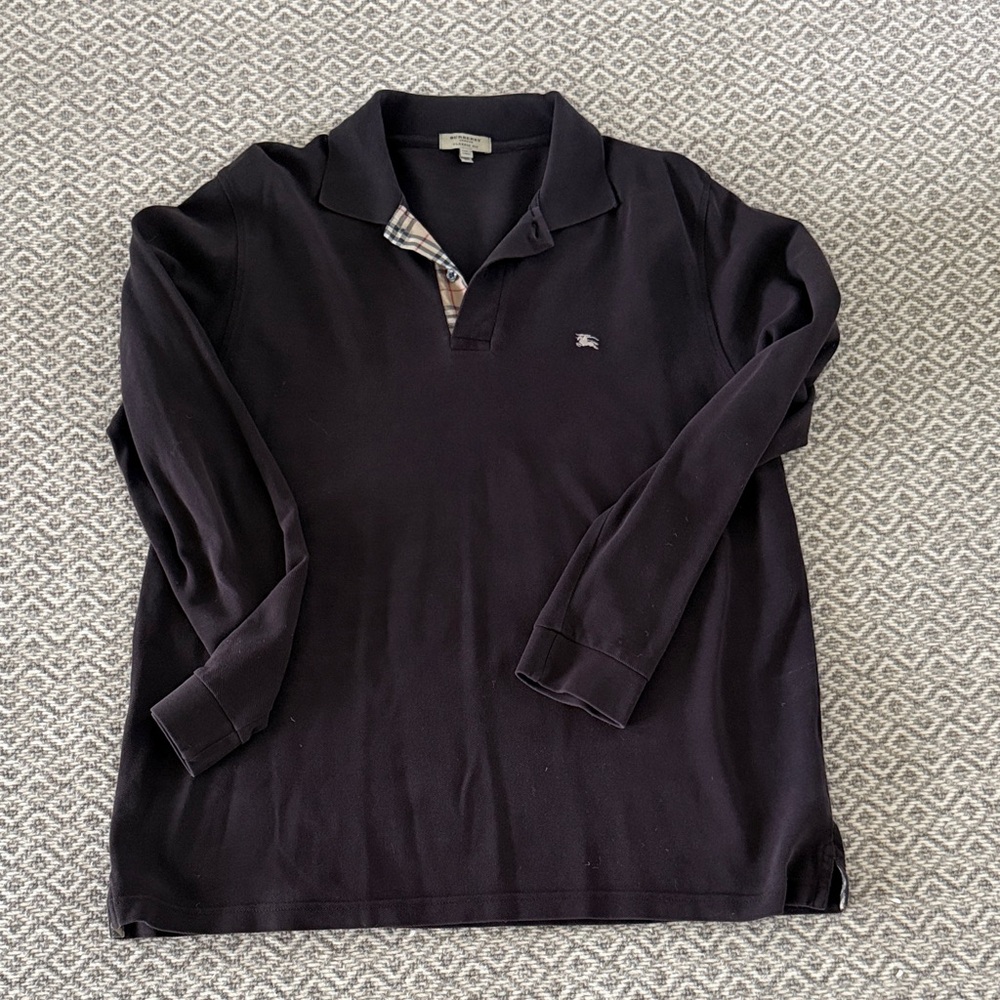 Burberry brown Polo Shirt with Check Collar